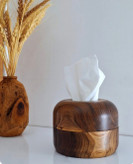 جا دستمال کاغذی چوب گردو