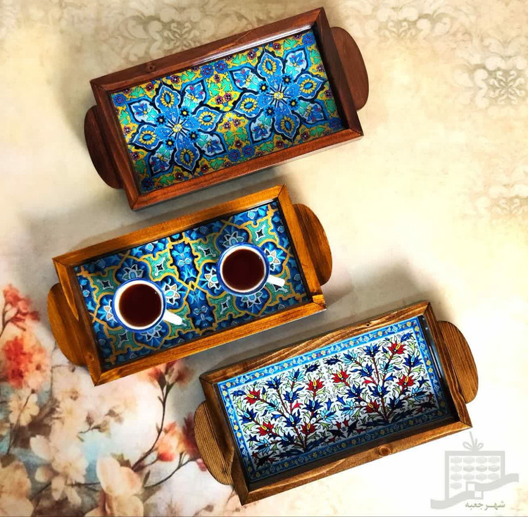 ☕️ سینی قهوه خوری رزین