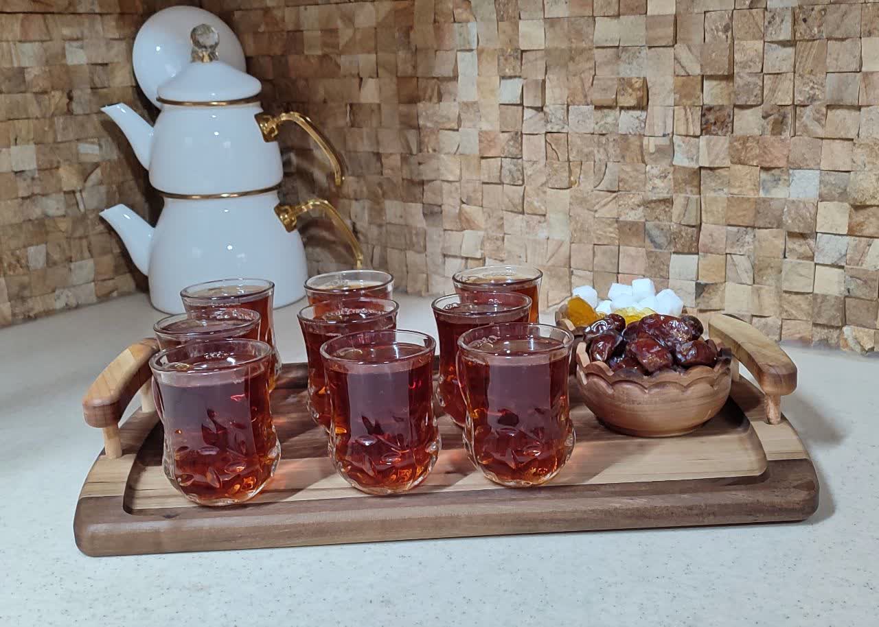سینی چوب گردو ابعاد ۴۰*25