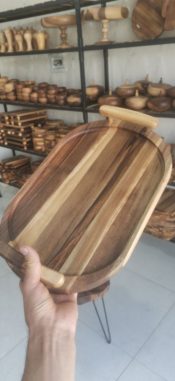 سینی چوب گردو ابعاد 40*25